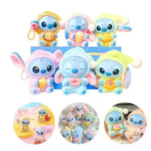 Boneco Stitch Labubu Surpresa Chaveiro