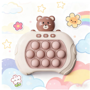 Pop It Eletrônico com Luz e Música - Brinquedo Anti-Stress para Jovens com Efeitos Sonoros, Desenvolve Concentração